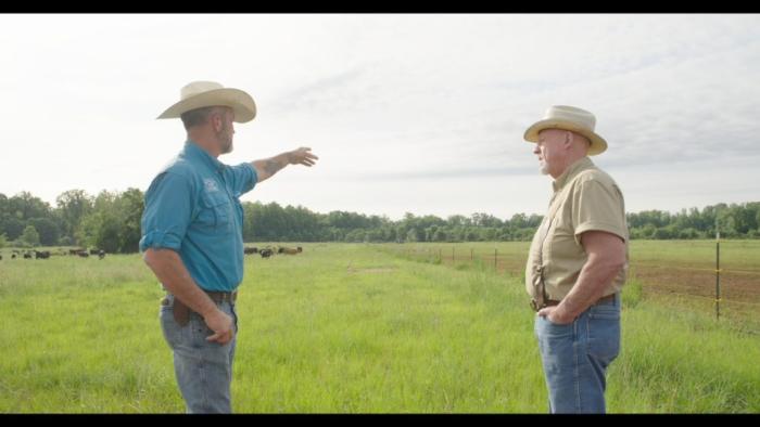Groundswell: Farmers in a field.