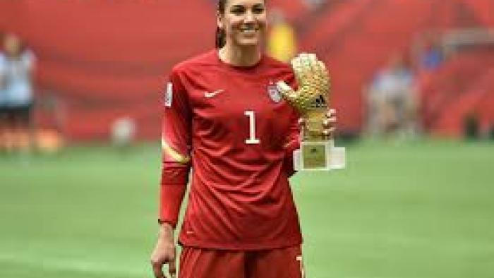 Untold Hope Solo: Smiling Hope Solo on the pitch