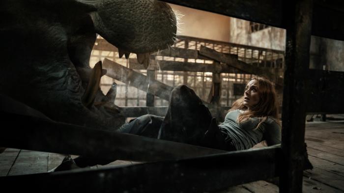 Hungry Movie: On her back, Sistine scrambles away from the gaping jaws of the angry hippopotamus
