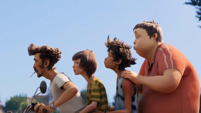 I Am What I Am movie: Qiang rides on a motorcycle with A Juan and his friends