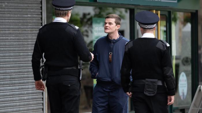 I Swear: Robert Aramayo is stopped in the street by two police officers