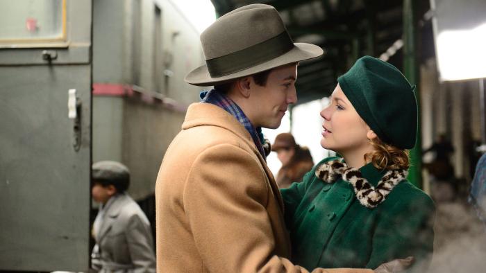 I'll Find You Movie: Leo Suter and Adelaide Clemons intensely looking at each other