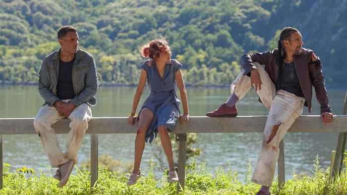 The Jesus Rolls Movie: Petey, Marie, and Jesus hitchhike