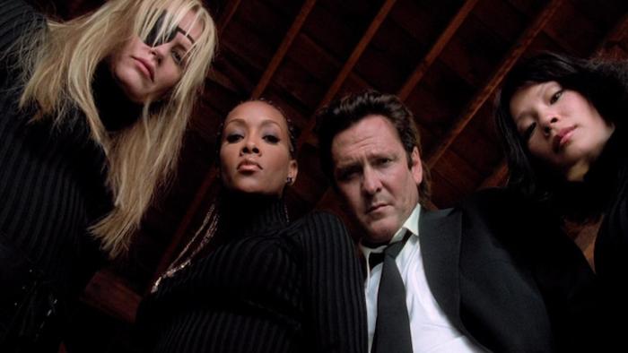 Kill Bill: Vol. 1 movie: Characters look down into the camera