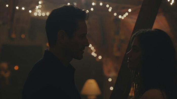 Little Women (2018) Movie: Talking in a dark room