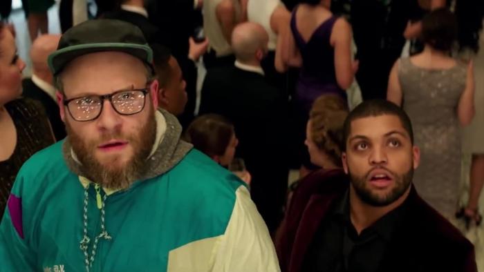 Long Shot Movie: Fred and Tom looking surprised