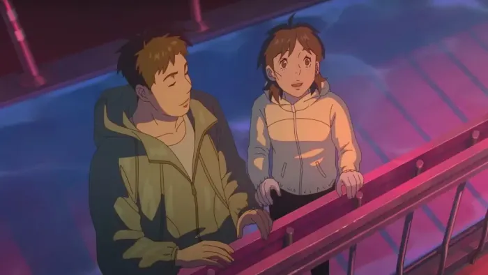 Lost in Starlight: Lovers look up at the sky.
