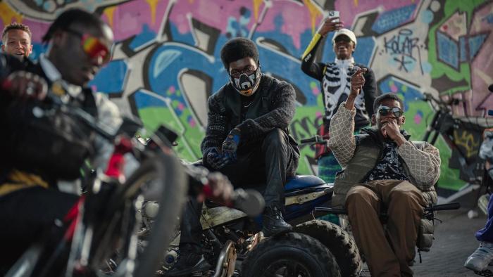 The Kitchen: A group of young teens on motorbikes.