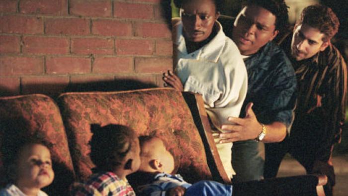My Baby's Daddy: Lonnie, G, and Dom find their kids sat on a sofa