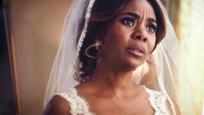 Naked Movie: Megan in her wedding dress
