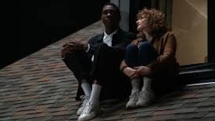 Never Change!: Gary Richardson and Jo Firestone on a rooftop.