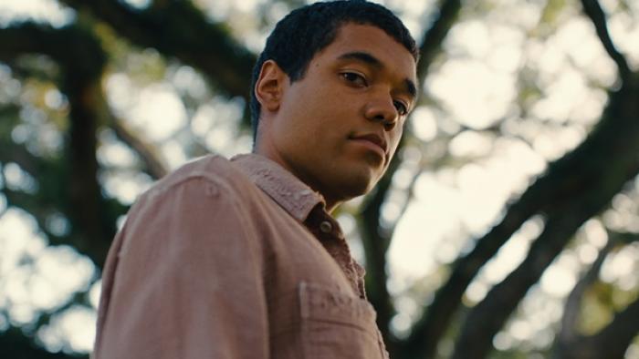 Nickel Boys movie: Brandon Wilson stands near a tree