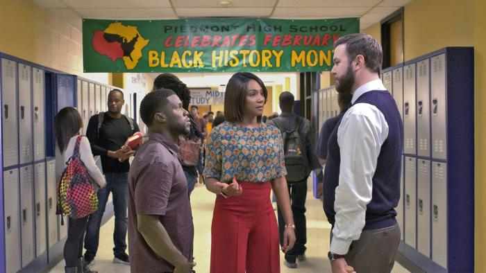 Night School Movie: Carrie and Teddy talk to Stewart in the halls