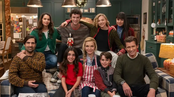 Oh. What. Fun.: Family poses for a holiday photo.