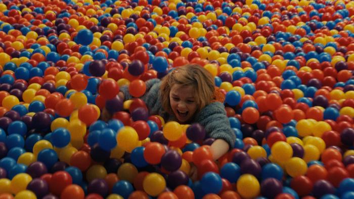 Other Mommy movie: 7-year-old Bela (Arabella Olivia Clark) is sucked down into a children's playland ball pit