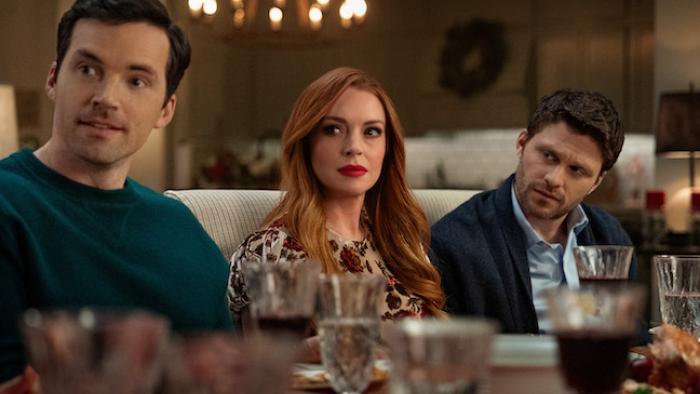 Our Little Secret: Lindsay Lohan at dinner with Ian Harding.