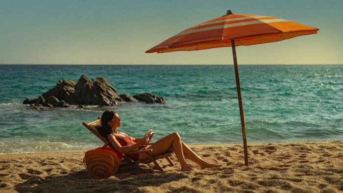 People We Meet on Vacation: Emily Bader at the beach.