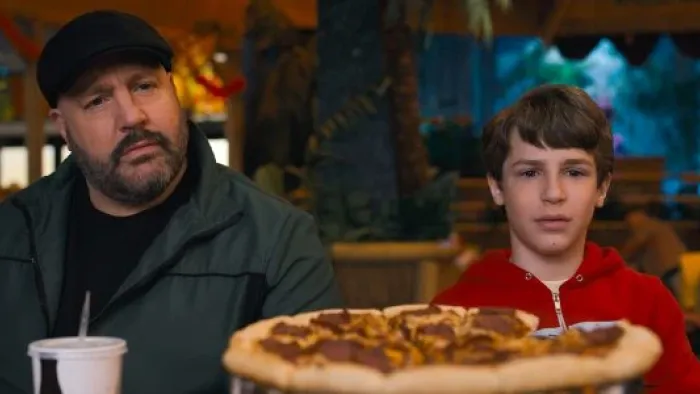 Playdate: Kevin James with "son" Lucas.