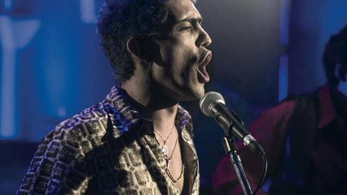 El Potro: Unstoppable Movie: El Potro singing onstage