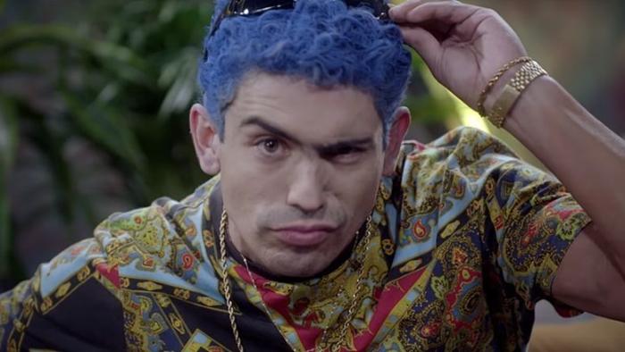El Potro: Unstoppable Movie: El Potro with purple hair