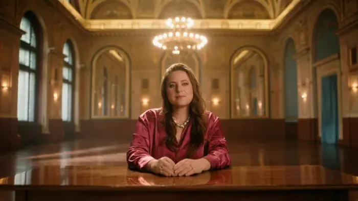 Queen of Chess: Judit Polgar gives an interview.