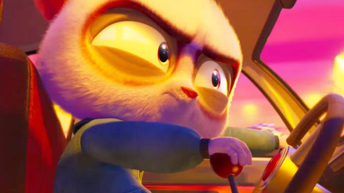 Rally Road Racers Movie: An animated racer looks fierce