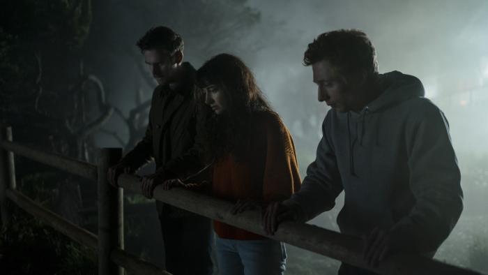 The Rental Movie: Charlie, Mina, and Josh look over a cliff