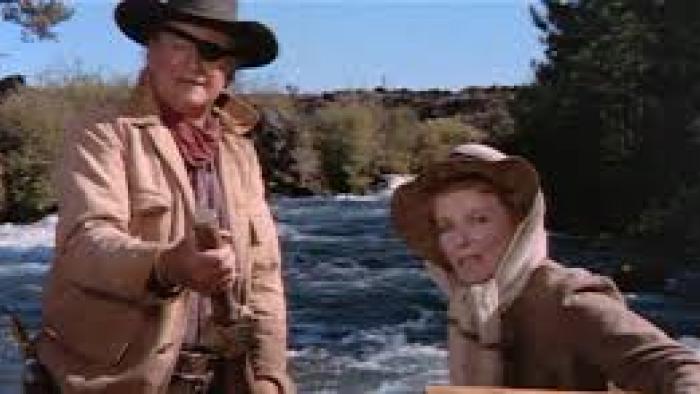 Rooster Cogburn: John Wayne and Katharine Hepburn