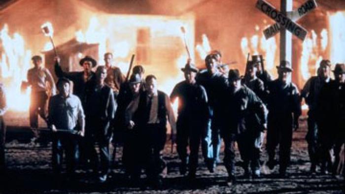 Rosewood Movie: Mobs after setting fire to part of town.