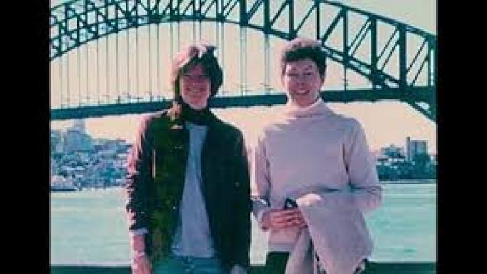 Sally movie: Sally and woman by bridge