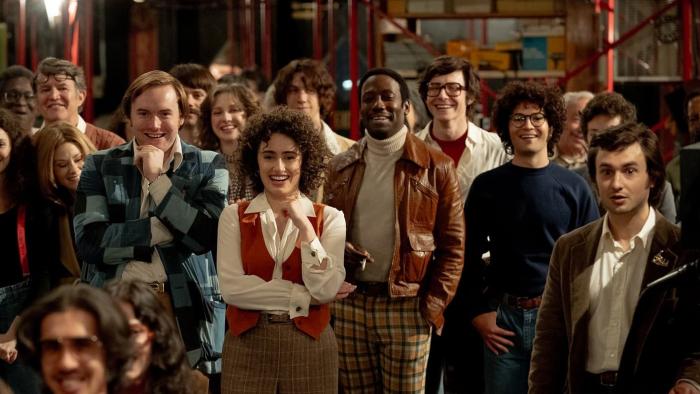 Saturday Night movie: Cast and crew members watch from behind the scenes