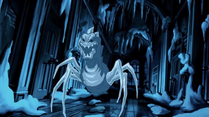 Scooby-Doo! Haunted Holidays: The spooky snowman in spider form