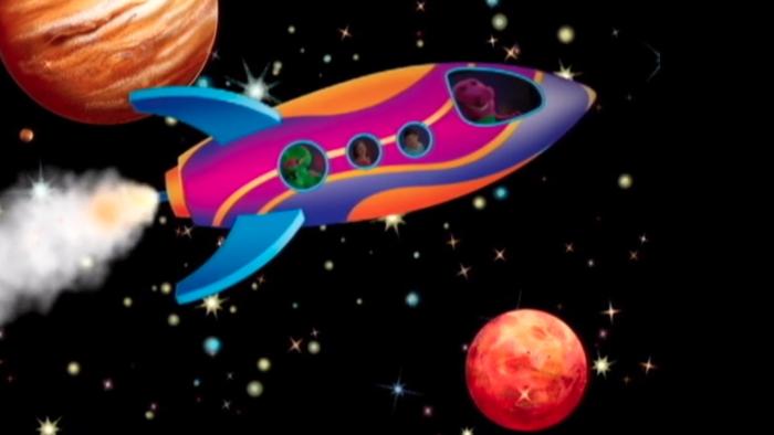 Barney: Let's Go to the Moon Movie: Scene #2