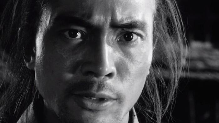 Seven Samurai Movie: Close-up on a main's concerned face