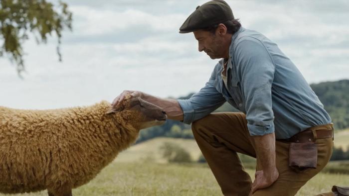 The Sheep Detectives Movie: Lily and Farmer George in a tender moment