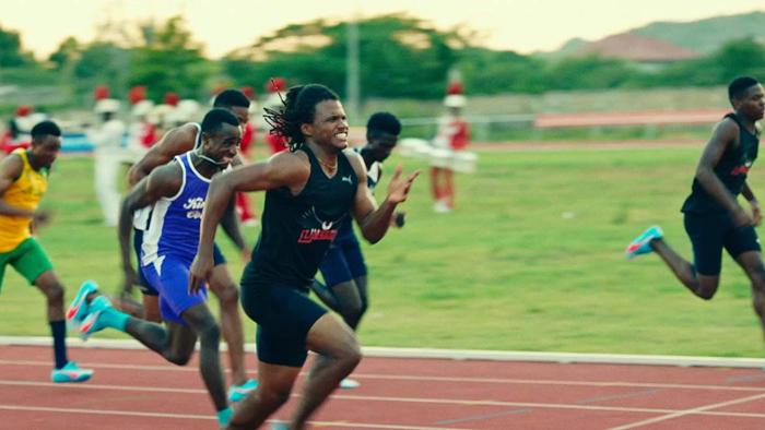 Sprinter Movie: Akeem Doing His Best in a Race