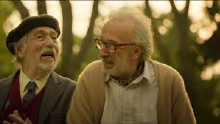 Strangers in the Park Movie: Two older men talk