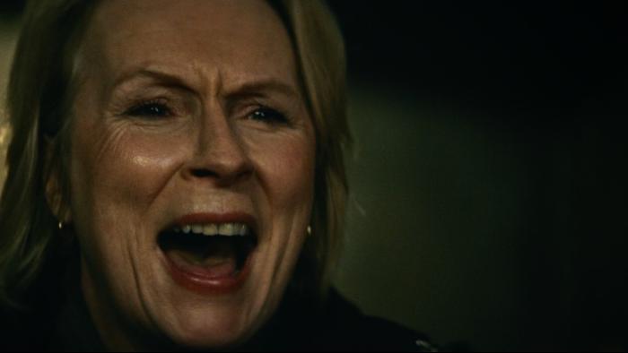 Sumotherhood: Jennifer Saunders screaming