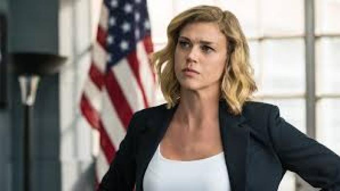 S.W.A.T.: Under Siege: White woman by American flag