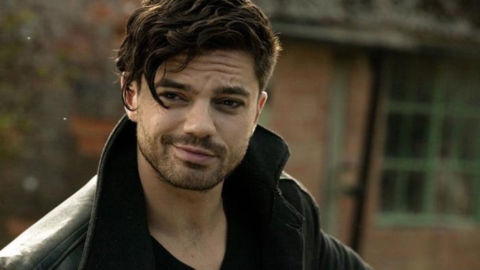 Tamara Drewe: Dominic Cooper smirks as he stands looking cool in a leather jacket