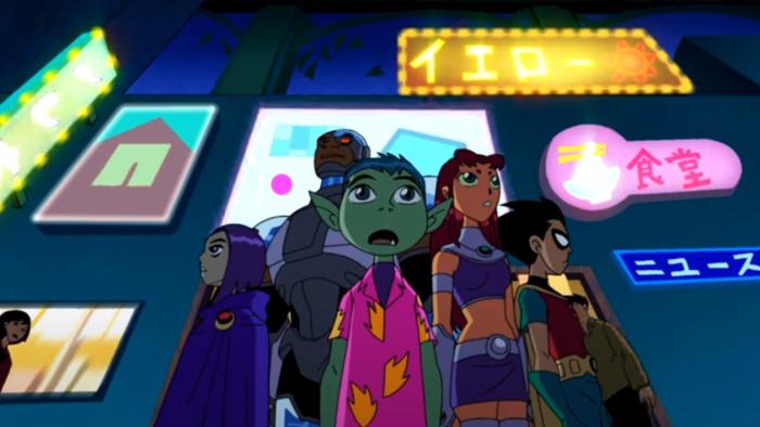Teen Titans: Trouble in Tokyo: the Teen Titans in downtown Tokyo