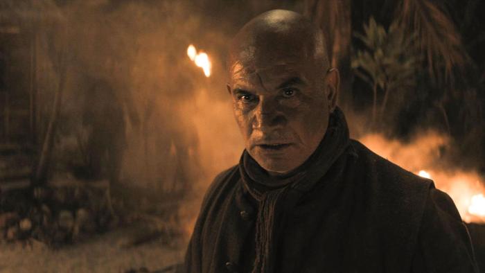 The Bluff: Temuera Morrison amid the fighting.