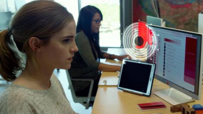 The Circle Movie: Mae at her desk