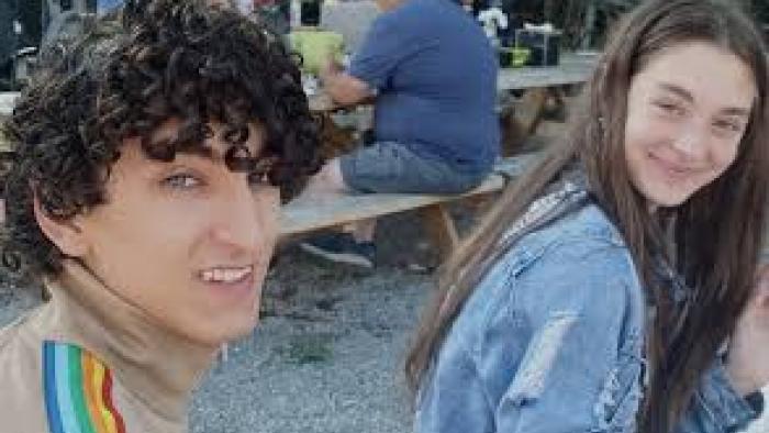 The Crash: Dominic Russo and Mackenzie Shirilla sitting together.