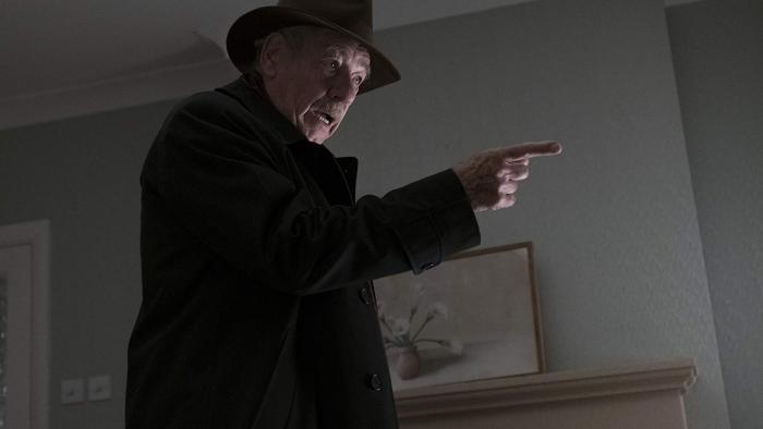 The Good Liar Movie: Roy points angrily