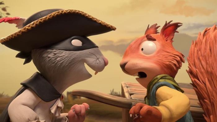 The Highway Rat: The rat and a red squirrel