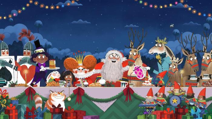 The Night Before Christmas in Wonderland: Santa and crew.
