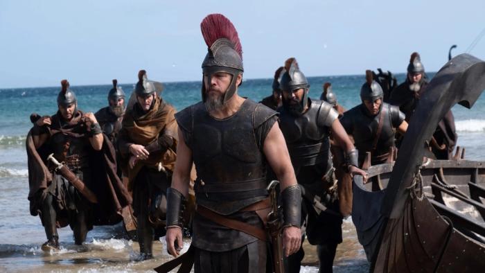The Odyssey movie: Odysseus (Matt Damon) leads a group of warriors