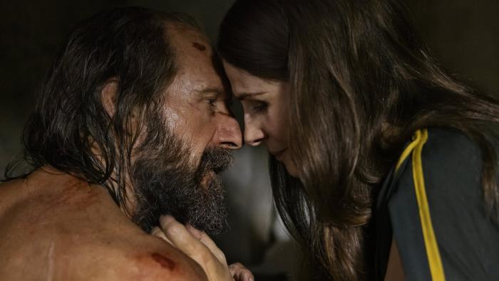 The Return: Ralph Fiennes and Juliette Binoche intimately embrace, forehead to forehead