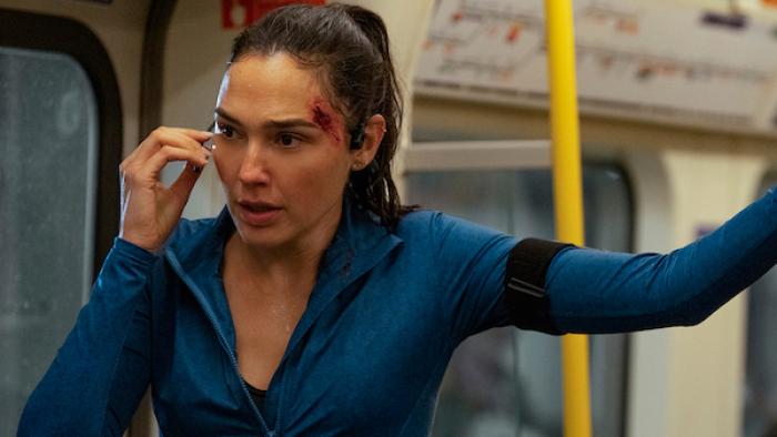 The Runner: Gal Gadot on the subway.